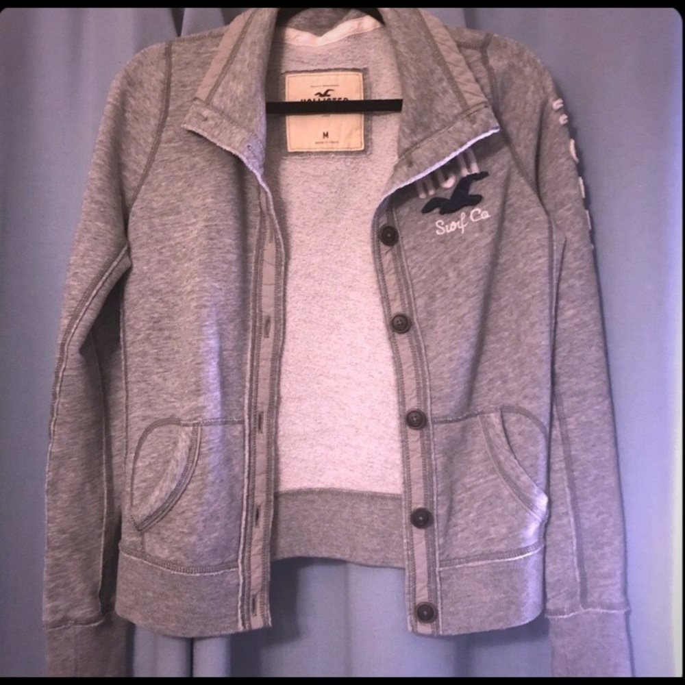Hollister Button Up Sweatshirt